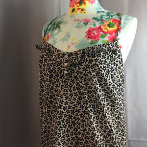 90s Grunge Slip Dress Ditzy Floral Silk Blend Med